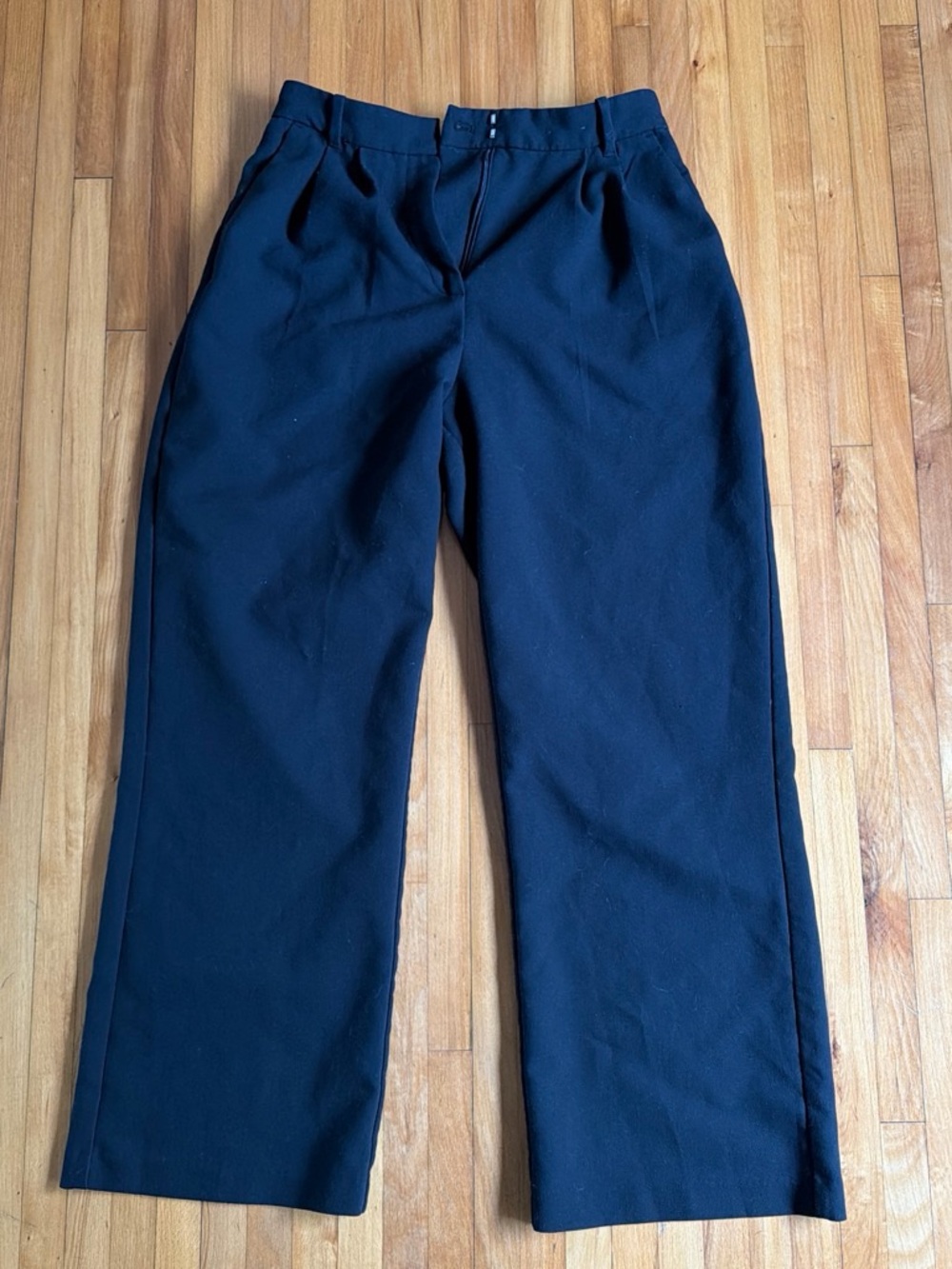 Abercrombie & Fitch Navy Wide-Leg Dress Pants for Kids